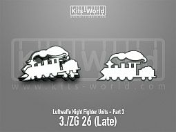 Kitsworld SAV Sticker - Luftwaffe Night Fighters - 3./ZG 26 (Late) 